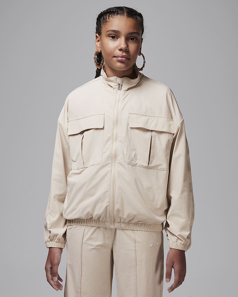 Jordan Older Kids Jumpman Woven Taping Jacket. Nike AT